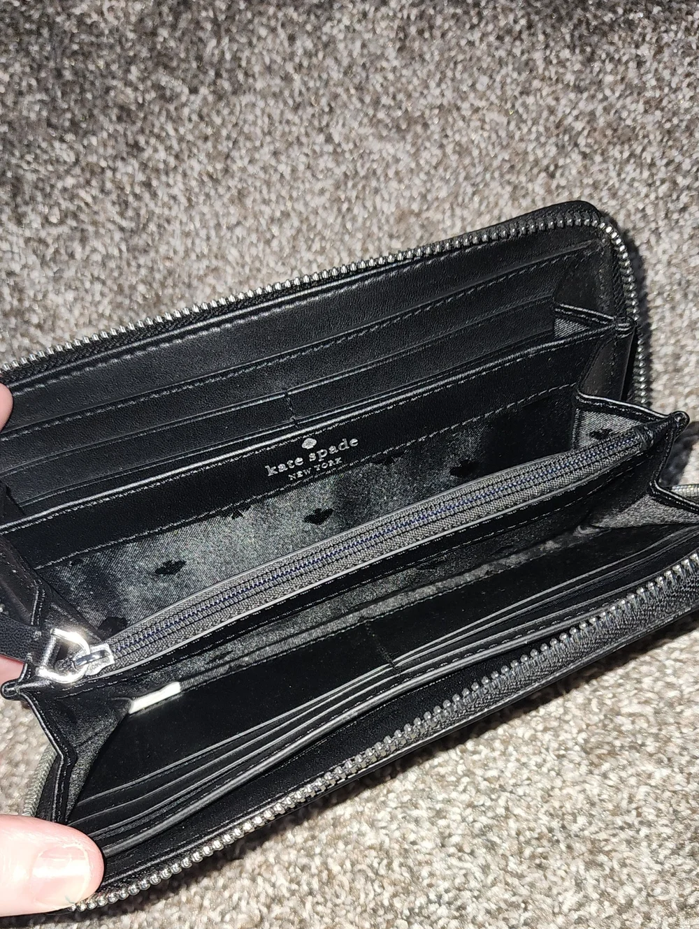 EUC Kate Spade Hollie Spade Clover Geo Continental Wallet